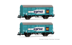 Arnold HN6683 - N - 2-tlg. Set Gedeckter Güterwagen APROZ, SBB, Ep. III